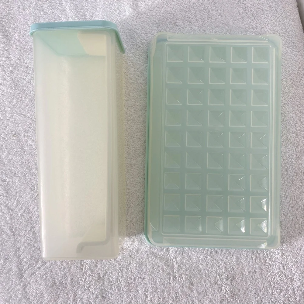 Tupperware Light Blue & Transparent Container Set 9pc - Picture 12 of 16